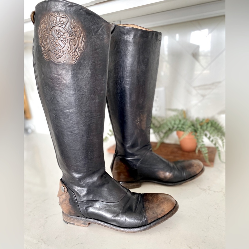 Alberto Fasciani Leather Riding Boots Sz 38.5 (US 8)